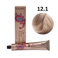 Крем-краска для волос Farmavita Life Color Plus 12.1 спец блондин пепельный, 100 мл