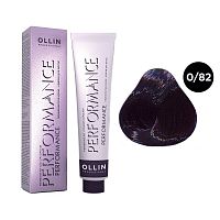 Крем-краска для волос OLLIN Performance 0/82 микс-тон сине-фиолетовый, 60 мл
