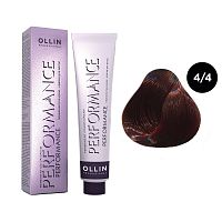 Крем-краска для волос OLLIN Performance 4/4 шатен медный, 60 мл