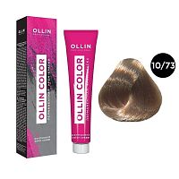 Крем-краска для волос OLLIN Color 10/73 светлый блондин коричнево-золотистый, 100 мл