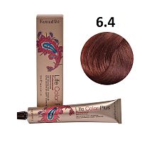 Крем-краска для волос Farmavita Life Color Plus 6.4 светло-каштановый медный, 100 мл