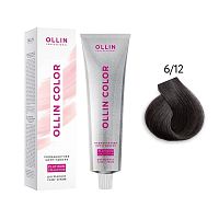 Крем-краска для волос OLLIN Color Platinum Collection 6/12 темно-русый пепельно-фиолетовый, 100 мл