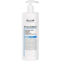 Тонизирующий шампунь для волос с экстрактом пурпурного женьшеня OLLIN Full Force, 400 мл