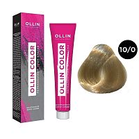 Крем-краска для волос OLLIN Color 10/0 светлый блондин, 100 мл