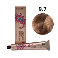 Крем-краска для волос Farmavita Life Color Plus 9.7 светлый блондин коричневый кашемир, 100 мл