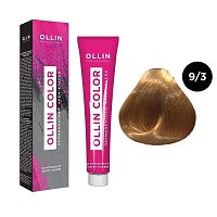 Крем-краска для волос OLLIN Color 9/3 блондин золотистый, 100 мл