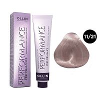 Крем-краска для волос OLLIN Performance 11/21 специальный блондин фиолетово-пепельный, 60 мл