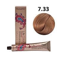 Крем-краска для волос Farmavita Life Color Plus 7.33 насыщенный блондин золотистый, 100 мл