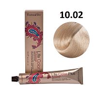 Крем-краска для волос Farmavita Life Color Plus 10.02 перламутровый блондин, 100 мл