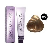 Крем-краска для волос OLLIN Performance 9/7 блондин коричневый, 60 мл