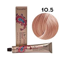 Крем-краска для волос Farmavita Life Color Plus 10.5 платиновый блондин красное дерево, 100 мл
