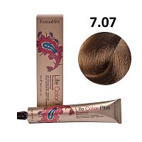 Крем-краска для волос Farmavita Life Color Plus 7.07 холодный блондин, 100 мл