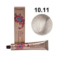 Крем-краска для волос Farmavita Life Color Plus 10.11 платиновый блондин интенсивно-пепельный, 100 мл