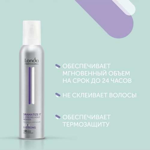 Пена экстрасильной фиксации для укладки волос / DRAMATIZE 250 мл фото 2
