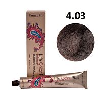 Крем-краска для волос Farmavita Life Color Plus  4.03 теплый каштановый, 100 мл