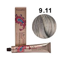 Крем-краска для волос Farmavita Life Color Plus 9.11 очень светлый интенсивный пепельный блондин, 100 мл