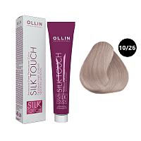Крем-краска для волос OLLIN Silk Touch 10/26 светлый блондин розовый, 60 мл