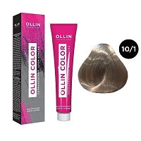 Крем-краска для волос OLLIN Color 10/1 светлый блондин пепельный, 100 мл