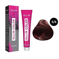 Крем-краска для волос OLLIN Color 5/6 светлый шатен красный, 100 мл