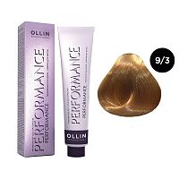 Крем-краска для волос OLLIN Performance 9/3 блондин золотистый, 60 мл