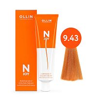Крем краска для волос OLLIN N-JOY 9/43 блондин медно-золотистый, 100 мл