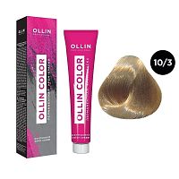 Крем-краска для волос OLLIN Color 10/3 светлый блондин золотистый, 100 мл