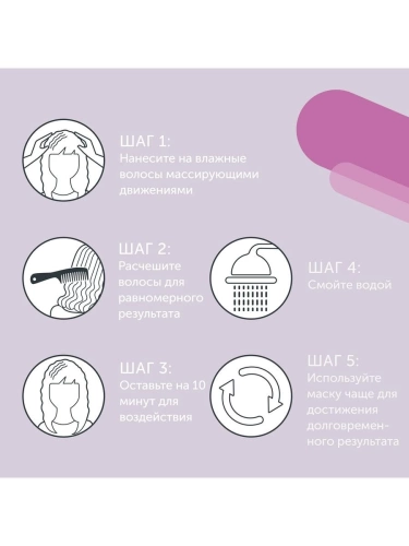 Маска для волос Розовая карамель / TONEPLEX 200 мл фото 3
