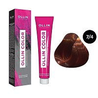 Крем-краска для волос OLLIN Color 7/4 русый медный, 100 мл