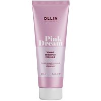 Тонирующий розовый шампунь для волос Ollin Pink Dream, 250 мл