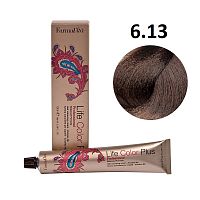 Крем-краска для волос Farmavita Life Color Plus 6.13 темный блондин бежевый, 100 мл