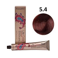 Крем-краска для волос Farmavita Life Color Plus 5.4 темно-каштановый медный, 100 мл