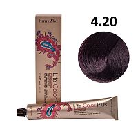 Крем-краска для волос Farmavita Life Color Plus 4.20 каштановый ирис, 100 мл