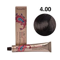 Крем-краска для волос Farmavita Life Color Plus 4.00 насыщенный каштановый, 100 мл