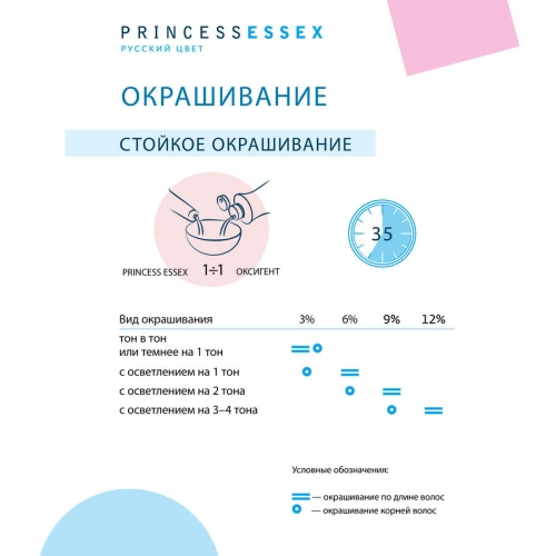 8/3 краска для волос, светло-русый золотистый (янтарный) / ESSEX Princess 60 мл фото 9