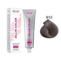 Крем-краска для волос OLLIN Color Platinum Collection 8/12 светло-русый пепельно-фиолетовый, 100 мл
