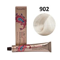 Крем-краска для волос Farmavita Life Color Plus 902 платиново-пепельный блондин сильный осветлитель, 100 мл