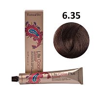 Крем-краска для волос Farmavita Life Color Plus 6.35 светлый шоколад, 100 мл