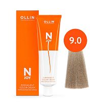 Крем краска для волос OLLIN N-JOY 9/0 блондин, 100 мл