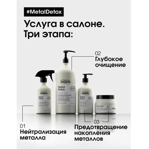 Шампунь для восстановления окрашенных волос / METAL DETOX 1500 мл фото 2