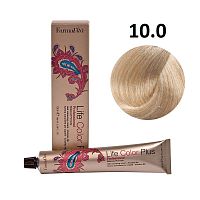 Крем-краска для волос Farmavita Life Color Plus 10.0 платиновый блондин, 100 мл