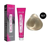 Крем-краска для волос OLLIN Color 11/1 специальный блондин пепельный, 100 мл