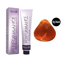Крем-краска для волос OLLIN Performance 0/44 микс-тон медный, 60 мл