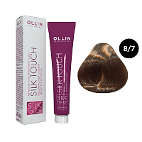 Крем-краска для волос OLLIN Silk Touch 8/7 светло-русый коричневый, 60 мл