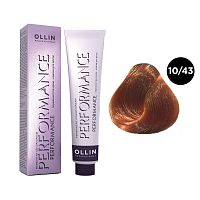Крем-краска для волос OLLIN Performance 10/43 светлый блондин медно-золотистый, 60 мл
