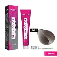 Крем-краска для волос OLLIN Color 9/81 блондин жемчужно-пепельный, 60 мл
